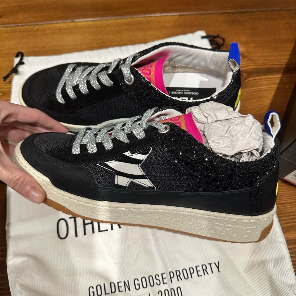 Golden Goose Women’s Yeah Mixed Media Low Top Sneakers